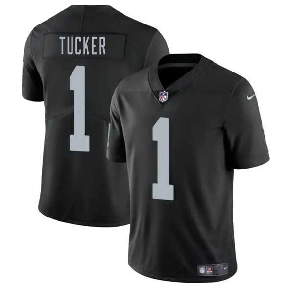 Men & Women & Youth Las Vegas Raiders #1 Tre Tucker Black 2025 Vapor Stitched Jersey->las vegas raiders->NFL Jersey